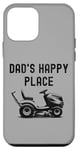 iPhone 12 mini Dad's Happy Place Funny Lawnmower Father's Day Dad Jokes Case