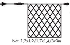 Tech-Line Lysnet Startsæt, 168 LED, 1,7 meter