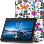 TTVie Case for Lenovo Tab E10, Ultra Slim Lightweight Smart Shell Stand Cover for Lenovo Tab E10 10.1" Tablet 2018 Release, Butterfly