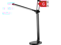 Orno Ergo Led, Bordslampa Med Usb-Laddare, 8W, 400Lm, 3000-4000-6000K, Färgskiftande, Dimbar, Svart