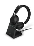 Jabra Evolve2 65 Link380c UC Stereo Stand Musta