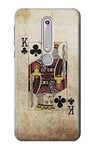 Poker King Card Case Cover For Nokia 6.1, Nokia 6 2018
