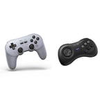 8Bitdo Pro 2 Bluetooth Controller for Switch, PC, macOS, Android, Steam & Raspberry Pi (Gray Edition) M30 Bluetooth Wireless Gamepad (Nintendo Switch//)