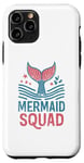Coque pour iPhone 11 Pro Mermaid Squad Fête d'anniversaire Sirène
