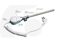 Basvärmare Med Termostat 1/2" 1200W 230V 390X16mm - C233001004