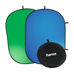 Hama 2IN1 Foldbar baggrund, green/blue Screen, 150 X 200 cm