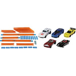 Hot Wheels FTL69 Car and Mega Track Pack [Amazon Exclusive] & 5 Car Gift Pack (Styles May Vary)