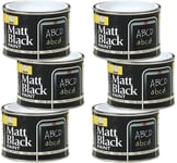 151 Matt Black Paint Board School Chalk Wood metal concrete Coatings 180ml x 6