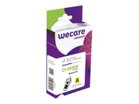 Wecare Connect - Yellow Background With Black Letters - Rulle (1,9 Cm X 7 M) 1 Rulle (Rullar) Bandpatron - För Dymo Labelmanager 360D, 420P  Dymo Labelwriter 450 Duo