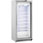 Grand congélateur armoire vertical grande capacité réfrigérant (volume : 580 litres, puissance : 492 watts, porte à double vitrage) - Or