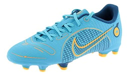NIKE Unisex Kids Vapor 14 Academy Football Shoe, Chlorine Blue Laser Orange Mar, 3.5 UK Child