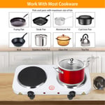 Electric Hot Plate 2000W Double Cooker Plate Countertop Electric Heater US BG