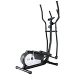 Elliptical Cross Trainer with Resistance, Monitor, Wheels