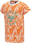 Hummel Olivia T-shirt, Carrot, 122, Børnetøj