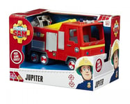 New Fireman Sam Friction Jupiter Fire Engine With Articulated Sam Figure bnib