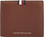 Tommy Hilfiger Homme Portefeuille Cc Flap avec Porte-Monnaie, Multicolore (Dark Chestnut), Taille Unique