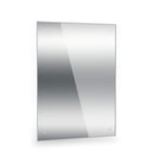 Large Frameless Bathroom Mirror Glass Pre Drilled Holes & Wall Hanging Fixings (Size : 60 x 45 cm (Reinforced Glass))