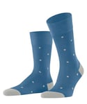 FALKE Men's Dot M So Cotton Patterned 1 Pair Socks, Blue (Nautical 6531), 43-46