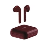 Puro Bluetooth Slim Pod hörlurar med laddstation, Röd