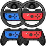 VOLANT JEUX VIDEO Volants et Grip JoyCon Switch, Volant JoyCon Manette, Poignée Grip Coque Pour Mario Kart Jeux - Nintendo Switc