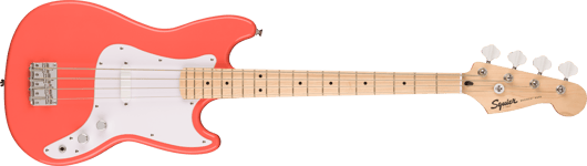 Squier Fender Sonic Bronco elektrisk bass (Tahitian Coral)
