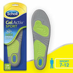 Scholl Men’s Gel Activ Sport Insoles, UK Size 7 to 12
