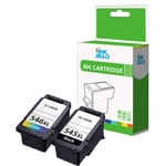 InkJello Remanufactured Ink Cartridge Replacement for Canon Pixma iP2850 MG2400 MG2450 MG2455 MG2550 MG2550S MG2555 MG2555S MG2900 MG2950 MG2950S TS3151 PG545XL/CL546XL (Black, Tri-Colour, 2-Pack)