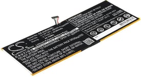 Kompatibelt med Asus Memo Pad FHD 10, 3.7V, 6700 mAh
