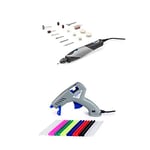 Dremel 2050 Stylo+ Multi Tool 9W Set with 15 Accessories for Your Rotary Tool and Dremel 930-18 Hot Glue Gun to Glue, Engrave, Polish, Craftwork