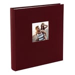Goldbuch Album Photo avec Découpe, Bella Vista, 30 X 31 Cm, 60 Pages Blanches avec Intercalaires Glassine, Lin, Bordeaux, 27892