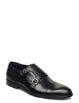 Double Monk Strap Shoe Shoes Business Monks Black TGA By Ahler