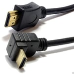 3m HDMI High Speed v1.4 Right Angled Cable Lead for PS4/Xbox/Sky/TV/Freeview Box