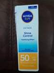 NIVEA Sun UV Face Shine Control SPF 50 Cream (50ml) Box Is Dented 