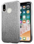 Mobilskal Samsung Galaxy M20 Glitter Svart