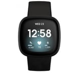 Klockarmband för Fitbit Versa4/Fitbit Versa3/Fitbit Sense/Fitbit Sense2 Svart M