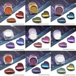 KERDEJAR Pigment,9 Color Magic Resin Chameleons Pigment Mirror Rainbow Pearl Powder Colorant Epoxy Resin Glitter Resin Jewelry Making Kit