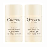 2-pack Calvin Klein Obsession For Men Deostick 75ml