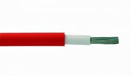 Rutab PV1-F Solcellskabel DC H1Z2Z2-K 1x6mm2 (Röd, 500m bobin)