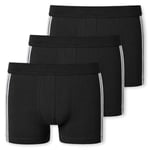 Schiesser Kalsonger 3P 95-5 Stretch Shorts Svart bomull 4XL Herr