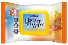 NUAGE HAYFEVER And Allergy Relief Wipes Remove and Traps Pollen (4 x30 Wipes)