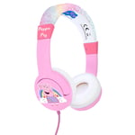 OTL Peppa Pig Headphones Glitter Rainbow Wired On-Ear Kids Headset Earphones