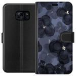 Samsung Galaxy S7 Svart Plånboksfodral Blomsteräng