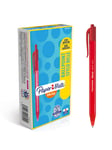 Papermate Paper Mate InkJoy 100RT Retractable Ballpoint Pens | Medium Point (1.0mm) | Red | 20 Count