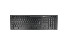 Delock Silent - tastatur - QWERTZ - tysk - sort