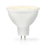 Nedis Dimbar LED-lampa Varmvit GU5.3, spot, 6.5W, 550lm, 2700K