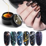 8ml Spider Nail Uv Gel Polish Glue Liner Copper Wire Painting Dr 3