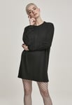 Urban Classics Kort svart långarmad klänning (Svart,XL)