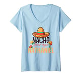 Womens Nacho Average Nathaniel Cinco de Mayo V-Neck T-Shirt