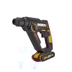 Worx WX390 – Marteau perforateur 20 V 3-en-1 H3, avec plateforme powershare (prise anglaise), WX390