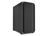 Sharkoon Ak2, Midi Tower, Pc, Svart, Atx, Micro Atx, Mini-Itx, Metall, 17 Cm